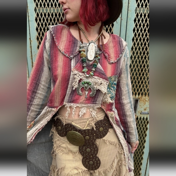 NEW Jaded Gypsy Sunset Mesa High-Lo Top/Tunic - Picture 3 of 6